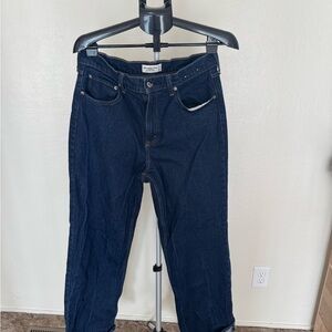 Abercrombie & Fitch women’s Deep Indigo Jeans